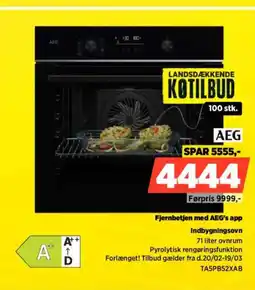 Power AEG Indbygningsovn TA5PB52XAB tilbud