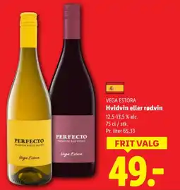 Lidl VEGA ESTORA Hvidvin eller rødvin tilbud