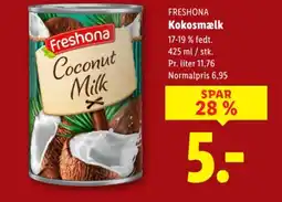Lidl FRESHONA Kokosmælk tilbud