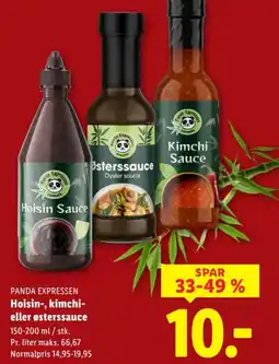 Lidl PANDA EXPRESSEN Hoisin-, kimchi- eller østerssauce tilbud