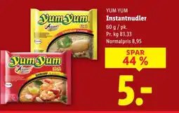 Lidl YUM YUM Instantnudler tilbud