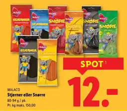 Lidl MALACO Stjerner eller Snørre tilbud