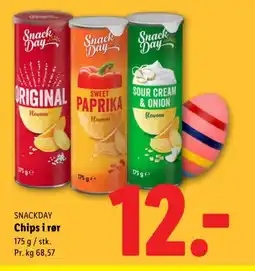 Lidl SNACKDAY Chips i rør tilbud