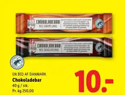 Lidl EN BID AF DANMARK Chokoladebar tilbud