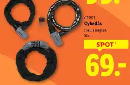 Lidl CRIVIT Cykellås tilbud