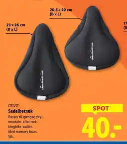 Lidl CRIVIT Sadelbetræk tilbud