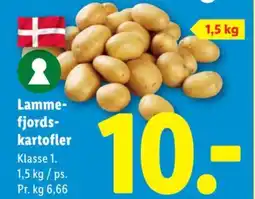 Lidl Lamme- fjords- kartofler tilbud