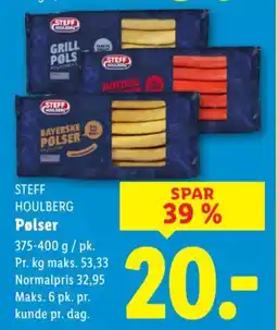Lidl STEFF HOULBERG Pølser tilbud