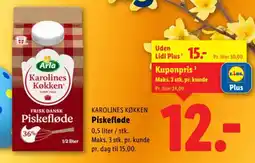Lidl ARLA Karolines Køkken Piskefløde tilbud