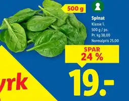 Lidl Spinat tilbud
