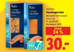 Lidl NAUTICA Varmrøget laks tilbud