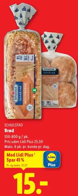 Lidl SCHULSTAD Brød tilbud