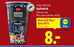 Lidl HIGH PROTEIN Kaffedrik tilbud