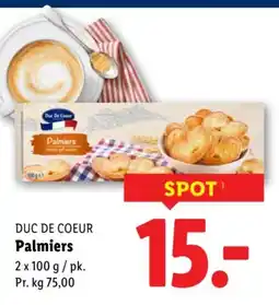 Lidl DUC DE COEUR Palmiers tilbud