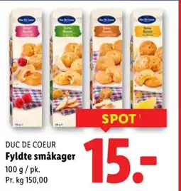 Lidl DUC DE COEUR Fyldte småkager tilbud