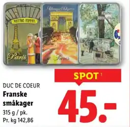 Lidl DUC DE COEUR Franske småkager tilbud