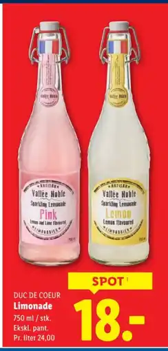 Lidl DUC DE COEUR Limonade tilbud