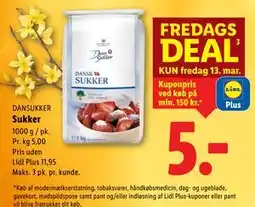 Lidl Sukker, App-pris tilbud