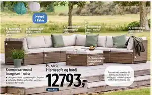 Sommerkær modul loungesæt - natur