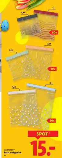 Lidl Poser med genluk tilbud