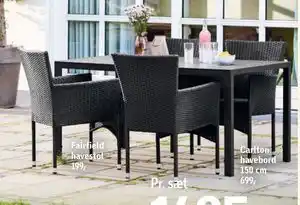 Carlton havebord 150 cm