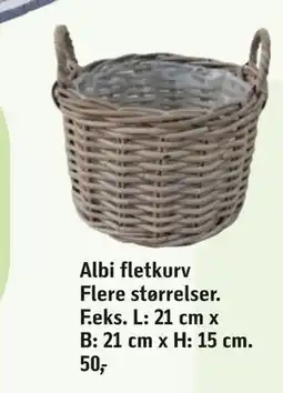 Føtex Albi fletkurv tilbud