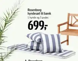 Føtex Rosenborg hyndesæt til bænk tilbud