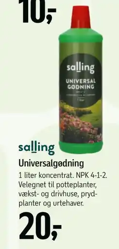 Føtex Universalgødning tilbud