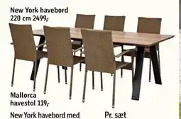 Føtex New York havebord 220 cm tilbud