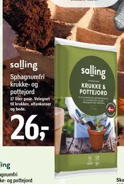 Føtex Sphagnumfri krukke- og pottejord tilbud