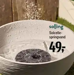 Føtex Solcellespringvand tilbud