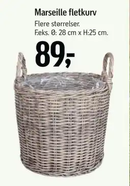 Føtex Marseille fletkurv tilbud