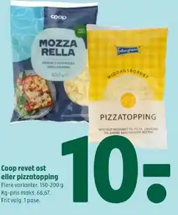 Coop 365 Coop revet ost eller pizzatopping tilbud