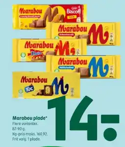 Coop 365 Marabou plade tilbud