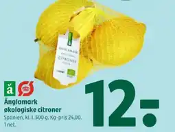 Coop 365 Änglamark økologiske citroner tilbud