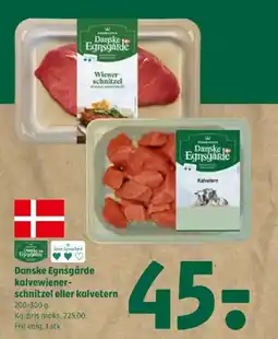 Coop 365 Danske Egnsgårde kalvewiener- schnitzel eller kalvetern tilbud