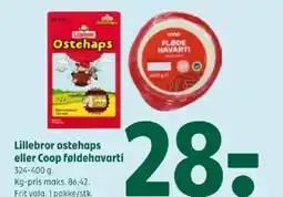 Coop 365 Lillebror ostehaps eller Coop føldehavarti tilbud
