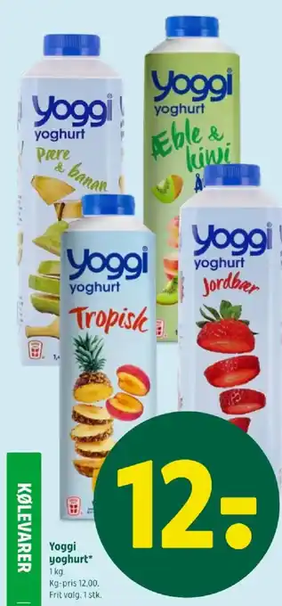 Coop 365 Yoggi yoghurt tilbud