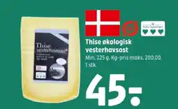 Coop 365 Thise økologisk vesterhavsost tilbud