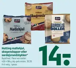 Coop 365 Hatting møllehjul, skagenslapper eller surdejsrundstykker tilbud