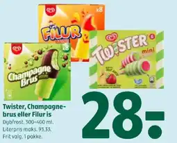 Coop 365 Twister, Champagne- brus eller Filur is tilbud