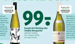 Coop 365 KungFu Girl Riesling eller Chablis Marguerite tilbud