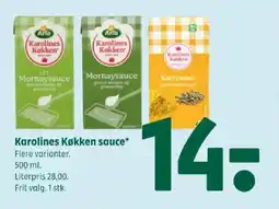 Coop 365 Karolines Køkken sauce tilbud