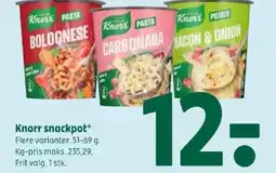 Coop 365 Knorr snackpot tilbud