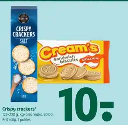 Coop 365 Crispy crackers tilbud