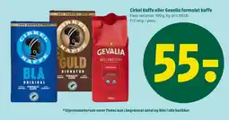Coop 365 Cirkel Kaffe eller Gevalia formalet tilbud