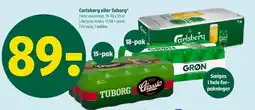 Coop 365 Carlsberg eller Tuborg tilbud