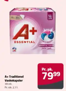 Fleggaard A+ traditionel vaskekapsler tilbud