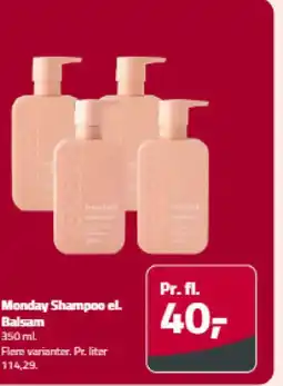 Fleggaard Monday Shampoo el. Balsam tilbud