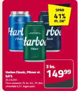 Fleggaard Harboe Classic, Pilsner el. 0,0% tilbud